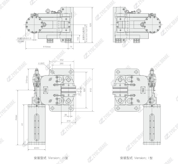 OUTLINE AND INSTALLATION DIMENSION