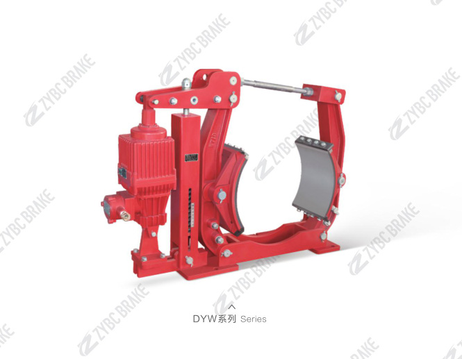 DYW series electro-hydraulic drum brakes device for coal mining belt conveyor