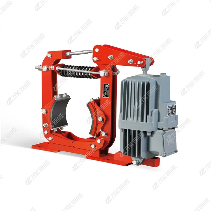 Heavy Duty YWZ8-200/E30 Power-Off Brake | Ø200 Drum, Ed30/5 (IP65), Spring-Applied Drum Brake For Overhead Crane Trolley & Winch